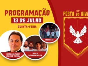 Grupo Batukada Muleke é a atração musical desta quinta da Festa do Divino