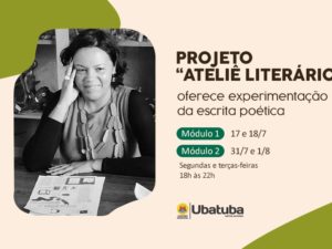 Projeto “Ateliê Literário” oferece experimentação da escrita poética