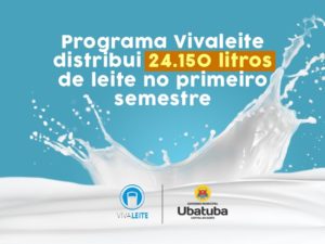 Programa Vivaleite distribui 24.150 litros de leite no primeiro semestre