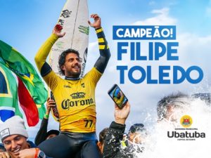 WSL: Filipe Toledo é tricampeão em Jeffrey’s Bay e garante vaga para a Olimpíada em 2024