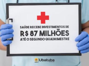 Saúde recebe investimentos de R$ 87 milhões até o segundo quadrimestre