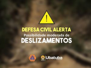 Defesa Civil emite alerta de risco moderado de deslizamentos nesta segunda, 9