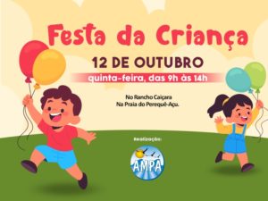 AMPA realiza Festa da Criança na Praia do Perequê-Açu