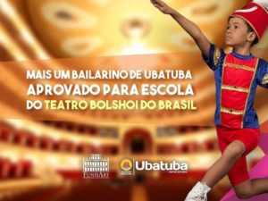 Mais um bailarino de Ubatuba é aprovado para  Bolshoi do Brasil