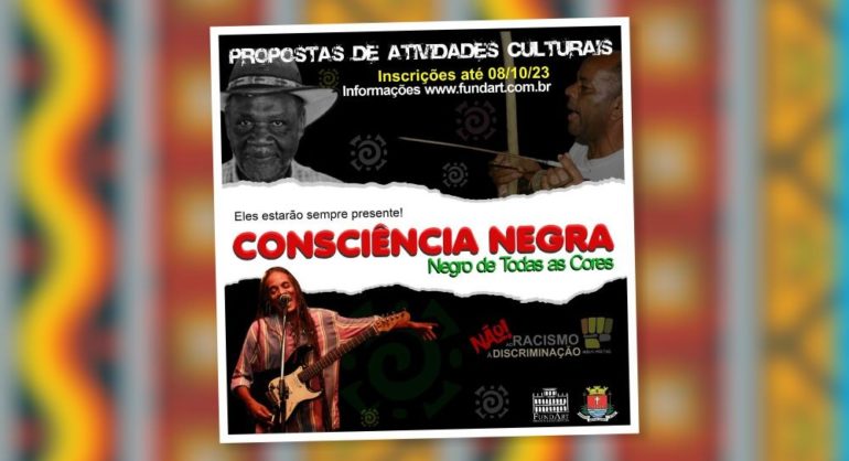 Fundart recebe propostas de atividades culturais para o Dia da Consciência Negra