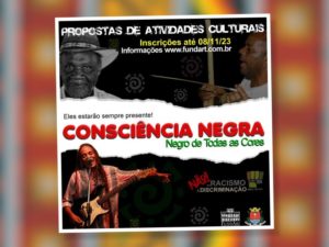 Propostas culturais para Dia da Consciência Negra podem ser enviadas até quarta