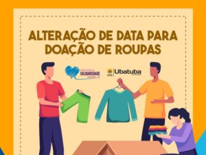 Fundo Social de Solidariedade altera data de doação de roupas