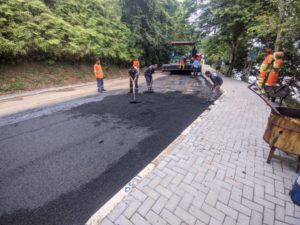 Obras em ação: revitalização da estrada do Cais segue a todo vapor