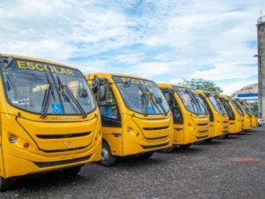 Veículos do transporte escolar percorrem mais de mil quilômetros por dia