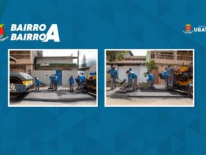 Prefeitura de Ubatuba inicia asfalto da rua principal do Taquaral