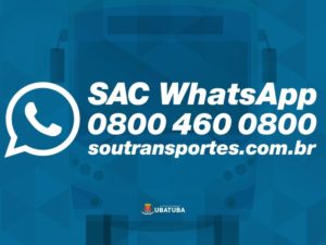 Prefeitura de Ubatuba divulga canal de contato com Sou Transportes