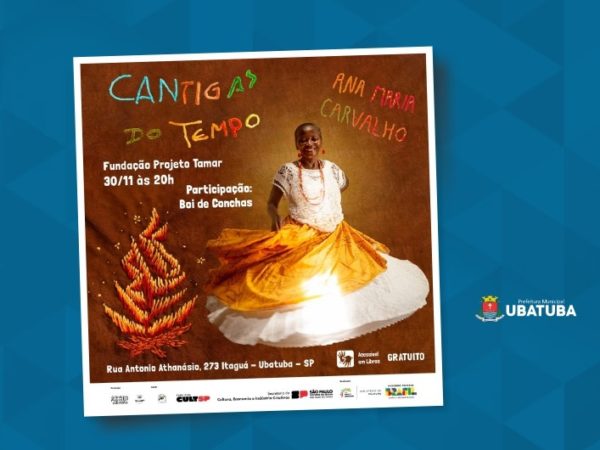 Projeto “Cantigas do Tempo” promove show e oficina em Ubatuba