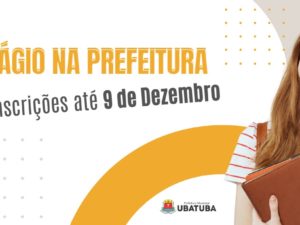 Inscrição para estágio na prefeitura segue até 9 de dezembro