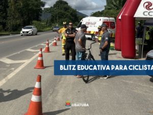 Blitz educativa em parceria com a CCR aborda 75 ciclistas