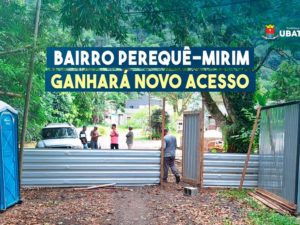 Bairro Perequê Mirim ganhará novo acesso