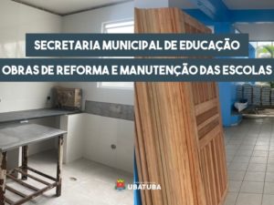Educação acompanha obras nas escolas municipais