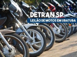 Detran-SP realiza leilão de motos em Ubatuba no dia 25 de fevereiro