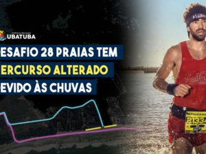 Desafio 28 Praias tem percurso alterado devido às chuvas em Ubatuba