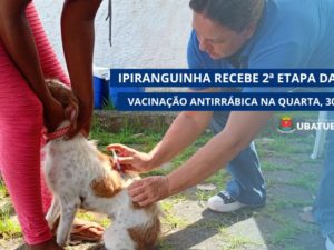 Ipiranguinha recebe 2ª etapa da vacinação antirrábica descentralizada na quarta-feira, 30