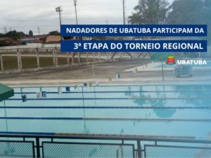 Nadadores participam da 3ª etapa do Torneio Regional