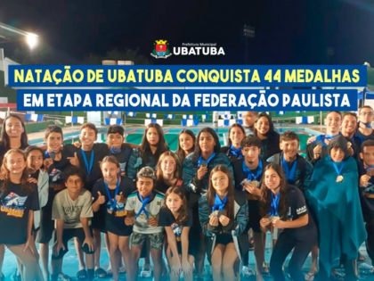 Natação conquista 44 Medalhas em etapa regional