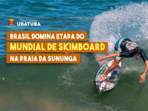 Brasil domina etapa do Mundial de Skimboard na Praia da Sununga