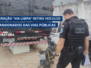 Operação “Via Limpa” retira veículos abandonados