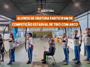 Alunos de Ubatuba participam de competição estadual de tiro com arco