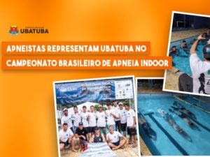 Apneistas representam Ubatuba no Campeonato de Apneia Indoor