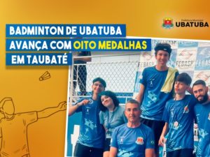 Badminton de Ubatuba avança com oito medalhas em Taubaté