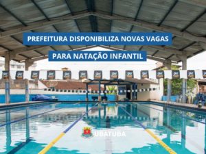 Prefeitura disponibiliza novas vagas para natação infantil