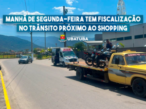 Manhã de segunda tem fiscalização no trânsito próximo ao shopping