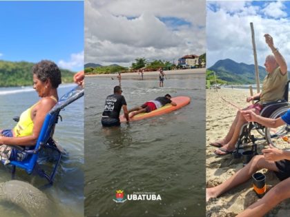 UNIR promove manhã de lazer inclusiva na Praia do Perequê-Açu