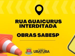 Interdição de ruas no Itaguá por conta de rompimento de adutora