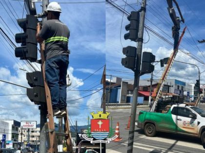 Departamento de Trânsito realiza manutenção preventiva em semáforos