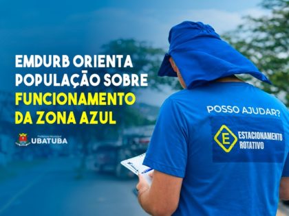 Emdurb orienta população sobre funcionamento da Zona Azul