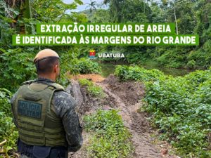 Extração irregular de areia é identificada às margens do Rio Grande