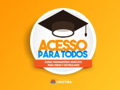 Aula inaugural do Cursinho Pré-Vestibular gratuito acontece no sábado, 07