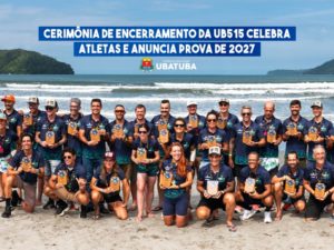 Cerimônia de encerramento da UB515 celebra atletas e anuncia prova de 2027