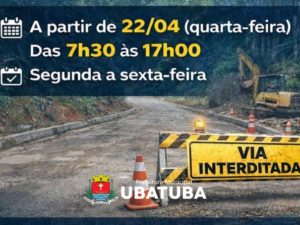 Obra de recuperação na Estrada do Camburi terá bloqueio para avanço dos serviços