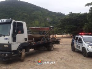 Operação conjunta de fiscalização recolhe sete itens no Perequê-Mirim