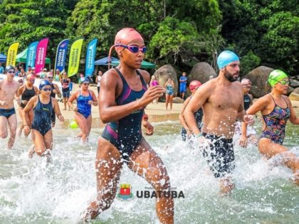 Atletas encaram provas de mar, areia e trilha na Praia Enseada