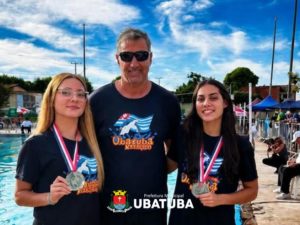 Ubatuba sobe ao pódio com duas medalhas de prata na natação