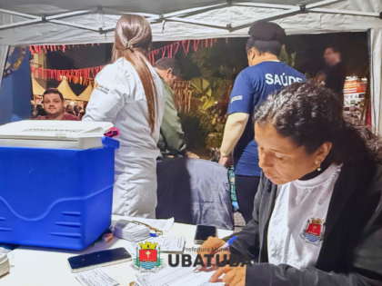 Vacinação na Festa do Divino aplica 130 doses de imunizante