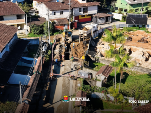 Prefeitura acompanha obras no novo sistema de esgoto da Maranduba