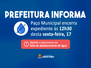 Paço Municipal encerra expediente às 12h30 desta sexta-feira, 17