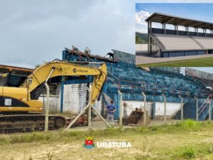 Demolição da arquibancada avança para recuperação do Estádio