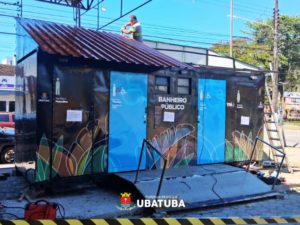 Banheiro público é instalado no Terminal Rodoviário de Ubatuba