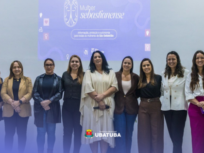 Secretária da Mulher representa Ubatuba em evento em São Sebastião