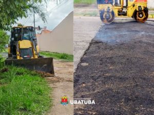 Serviços de manutenção avançam pelo Centro e bairros de Ubatuba